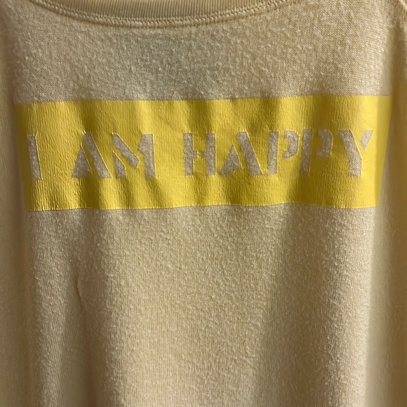 PEACE LOVE WORLD Comfy “I AM HAPPY” Pullover - Picture 2 of 6